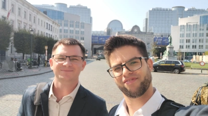 Łukasz Kasperski w Brukseli